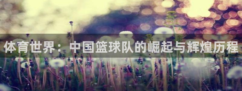 德国JJB竞技宝官方正版app集团：体育世界：中国篮